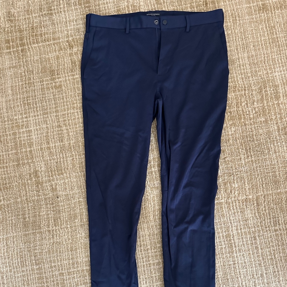 Banana Republic Slim Fit Navy Stretch Men's Chino 33/34